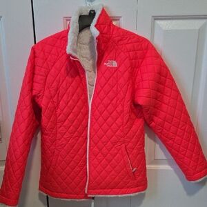 Girls Reversible North Face Bright Quilted Jacket